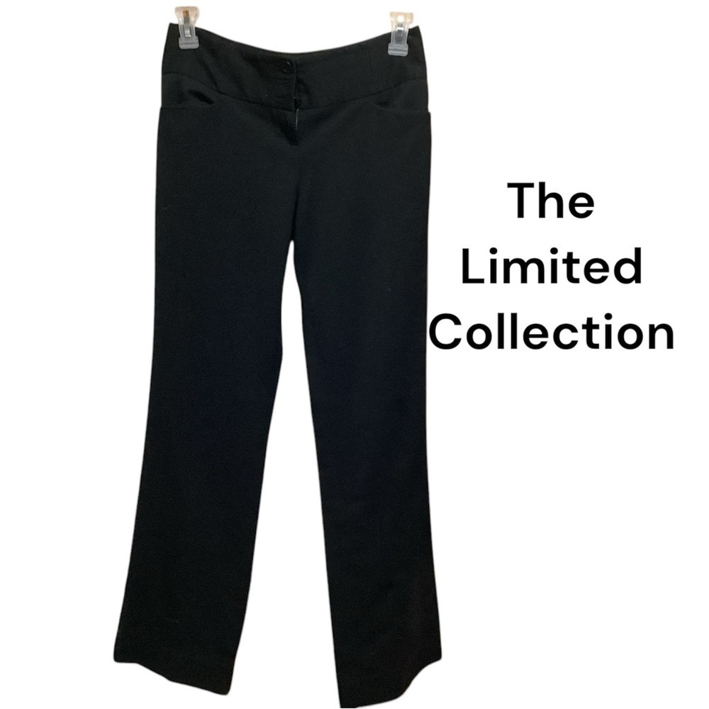 THE LIMITED COLLECTION BLACK SLACKS SIZE 4 WITH 32” INSEAM GENTLY WORN